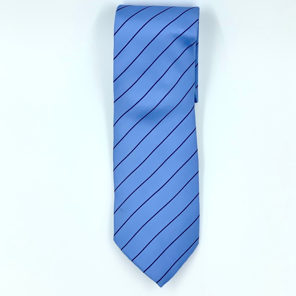 Frangi Blue with Black Strip Tie